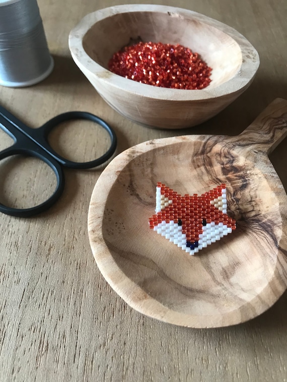 Fox brooch - pearl jewelry gift