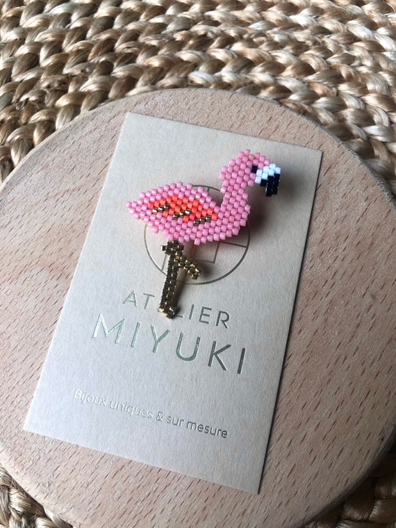 Flamingo Brooch - Pearl Jewelry Gift
