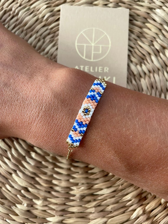 Laurie woven bead bracelet - jewelry gift