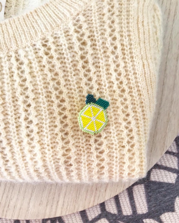 Squeezed Lemon Brooch - pearl jewelry gift