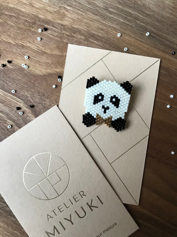 Panda brooch - pearl jewelry gift
