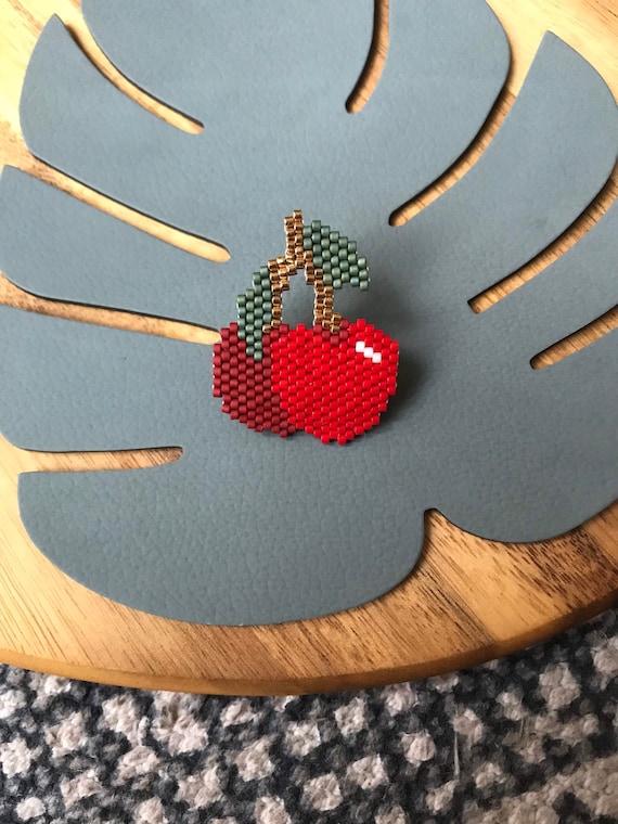 Cherry Brooch - Pearl Jewelry Gift