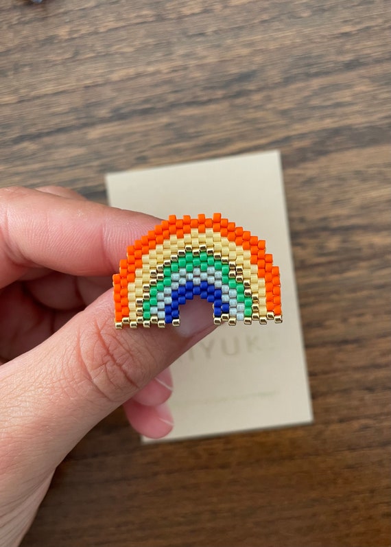 Rainbow Brooch - pearl jewelry gift