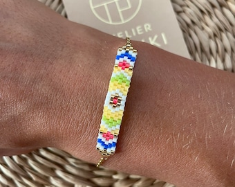 Barbara gewebtes Perlenarmband - Schmuckgeschenk