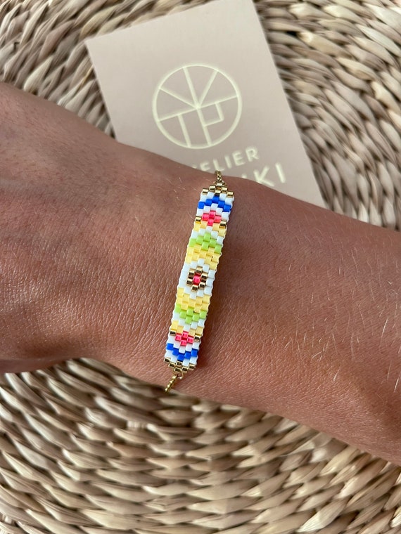 Barbara woven bead bracelet - jewelry gift