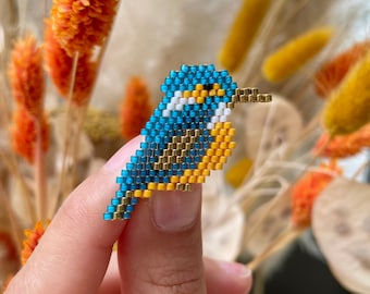 Pearl Kingfisher Bird Brooch - Pearl Jewelry Gift