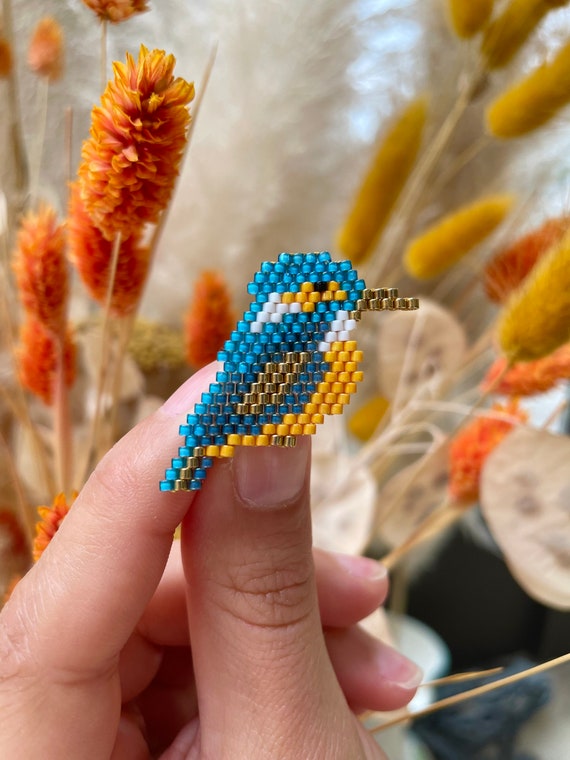 Pearl Kingfisher bird brooch - pearl jewelry gift
