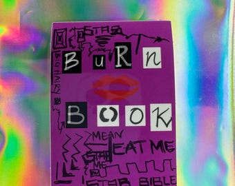 Mean Girls Burn Book vinyl glossy waterproof sticker