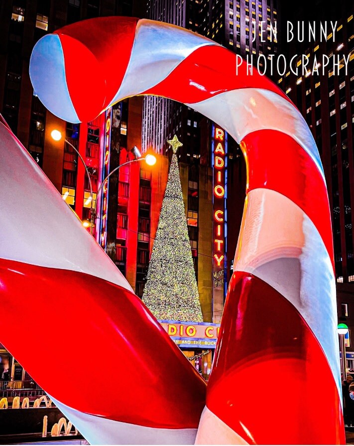 Radio City Music Hall Candy Canes New York City Christmas Photography