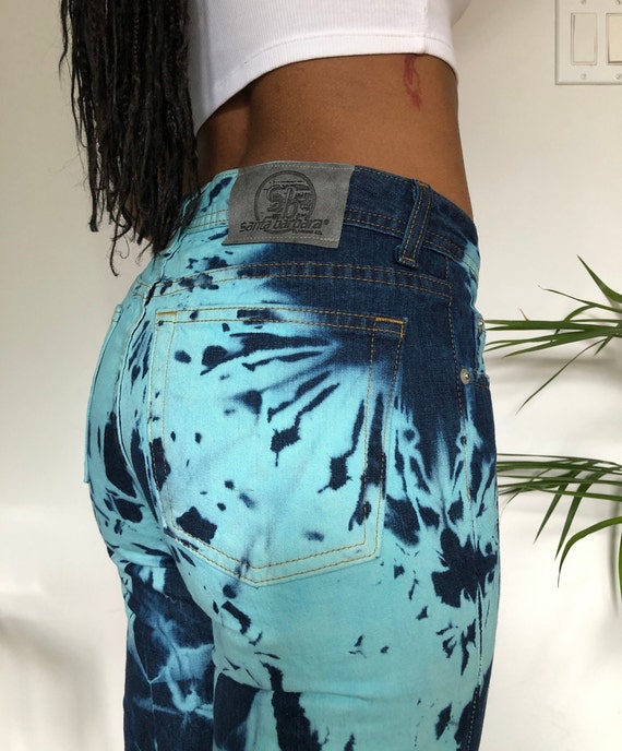 Tye Dye Mid Waist Straight Leg Jeans | Vintage Clo