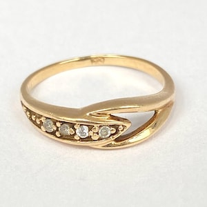 Unique, Vintage, 14ct Gold Diamond Ring