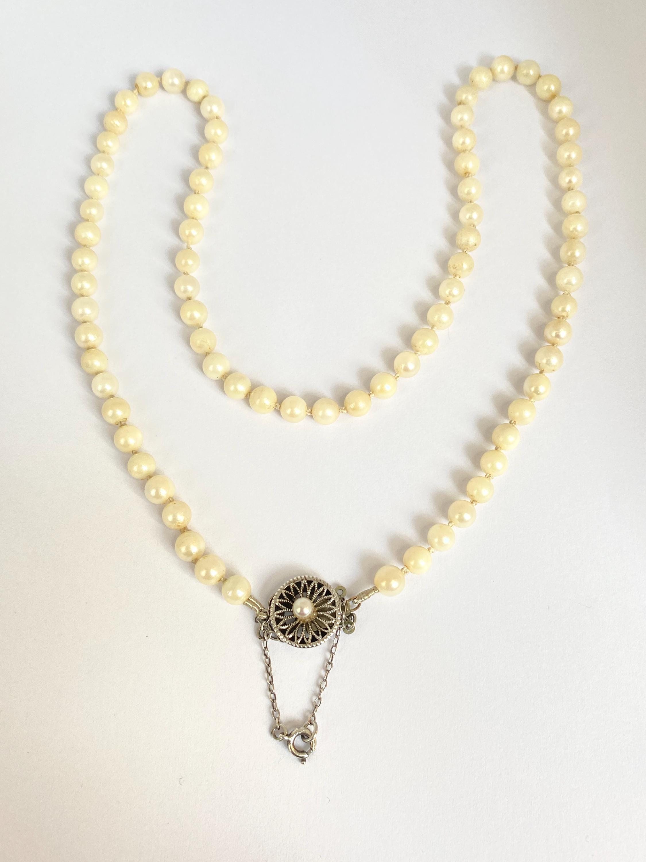 WANGENPING Collana di perle vintage lunga 180 cm, 8 mm | FindTheDeal