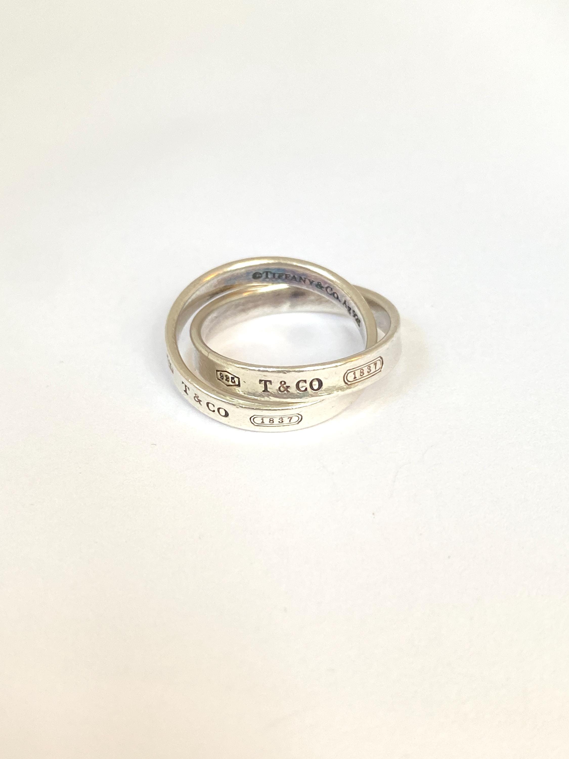 ティファニー　925シルバー リング 1925刻印　ヴィンテージ　12号 ティファニー 925シルバー リング 1925刻印 ヴィンテージ