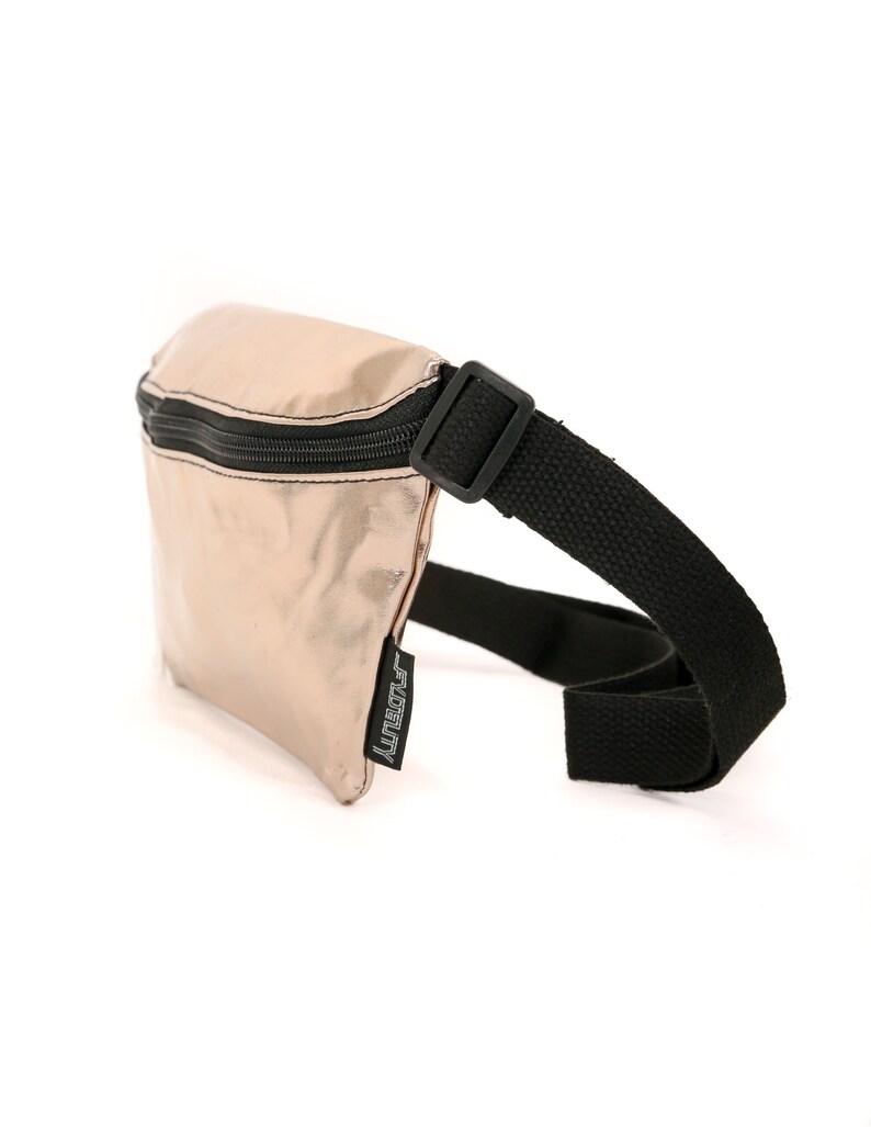 FYDELITY Ultra-Slim Fanny Pack Bum Bags METALLIC Rose Gold