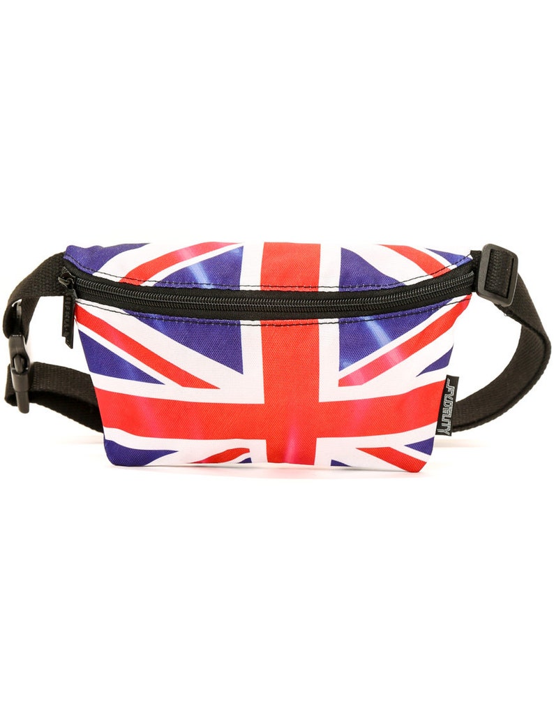 Ultra-Slim Fanny Pack Bum Bags:FLAG UK FYDELITY