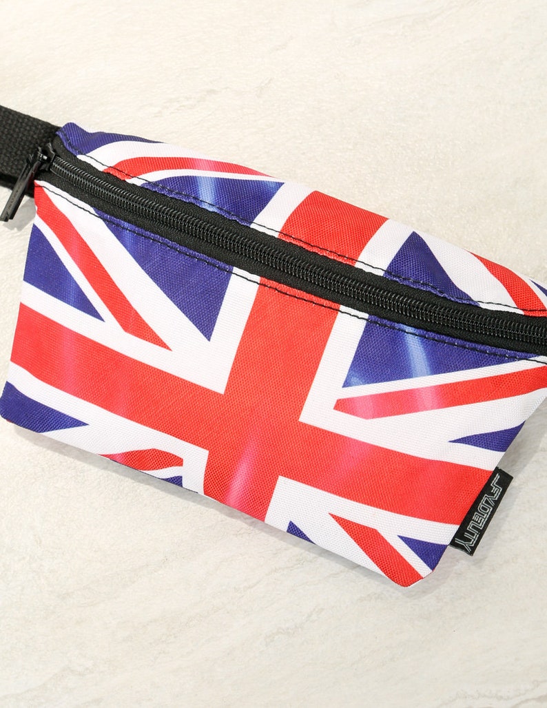 Ultra-Slim Fanny Pack Bum Bags:FLAG UK FYDELITY