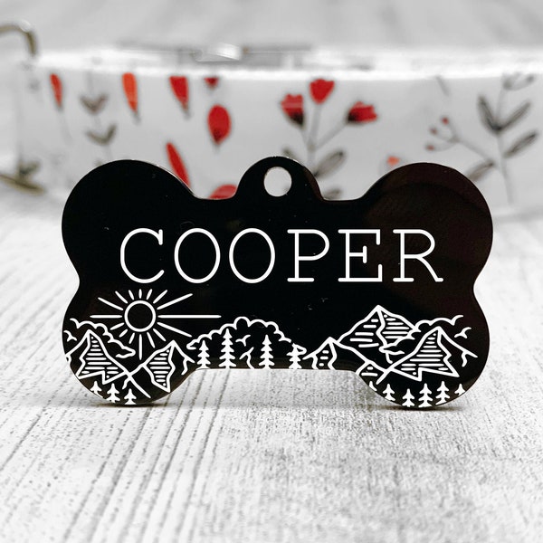 Custom Metal Dog Name Tags Etsy