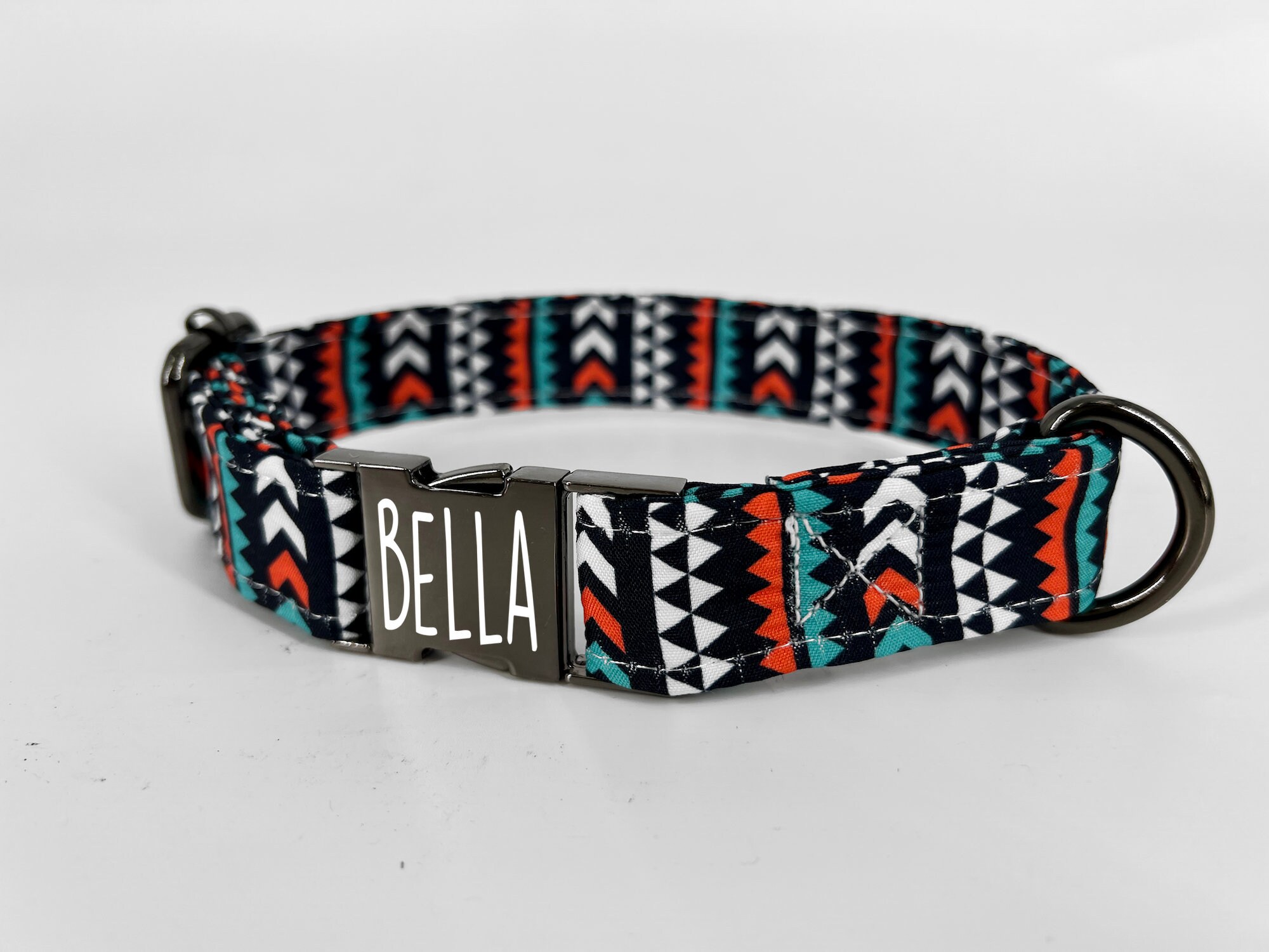 Personalized Dog Collar Aztec Boho Style Custom Dog Collar Etsy