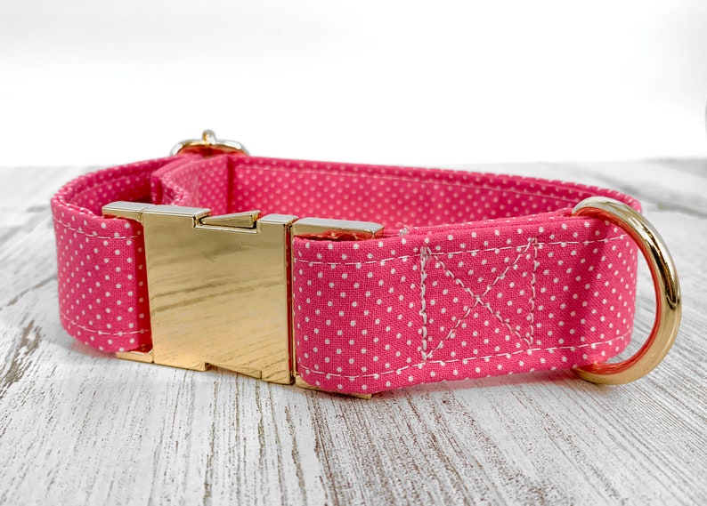 Personalized Dog Collar Laser Engraved Metal Buckle Wedding Etsy