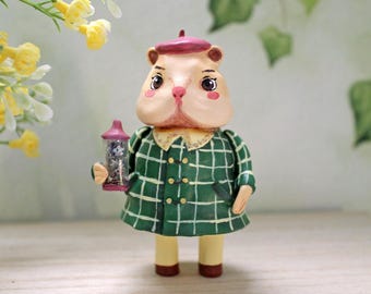 Hamster Little Misfortune, kleifiguurtje, indie game kunst, cadeau voor gamefans, gamesculptuur, handgemaakt verzamelobject