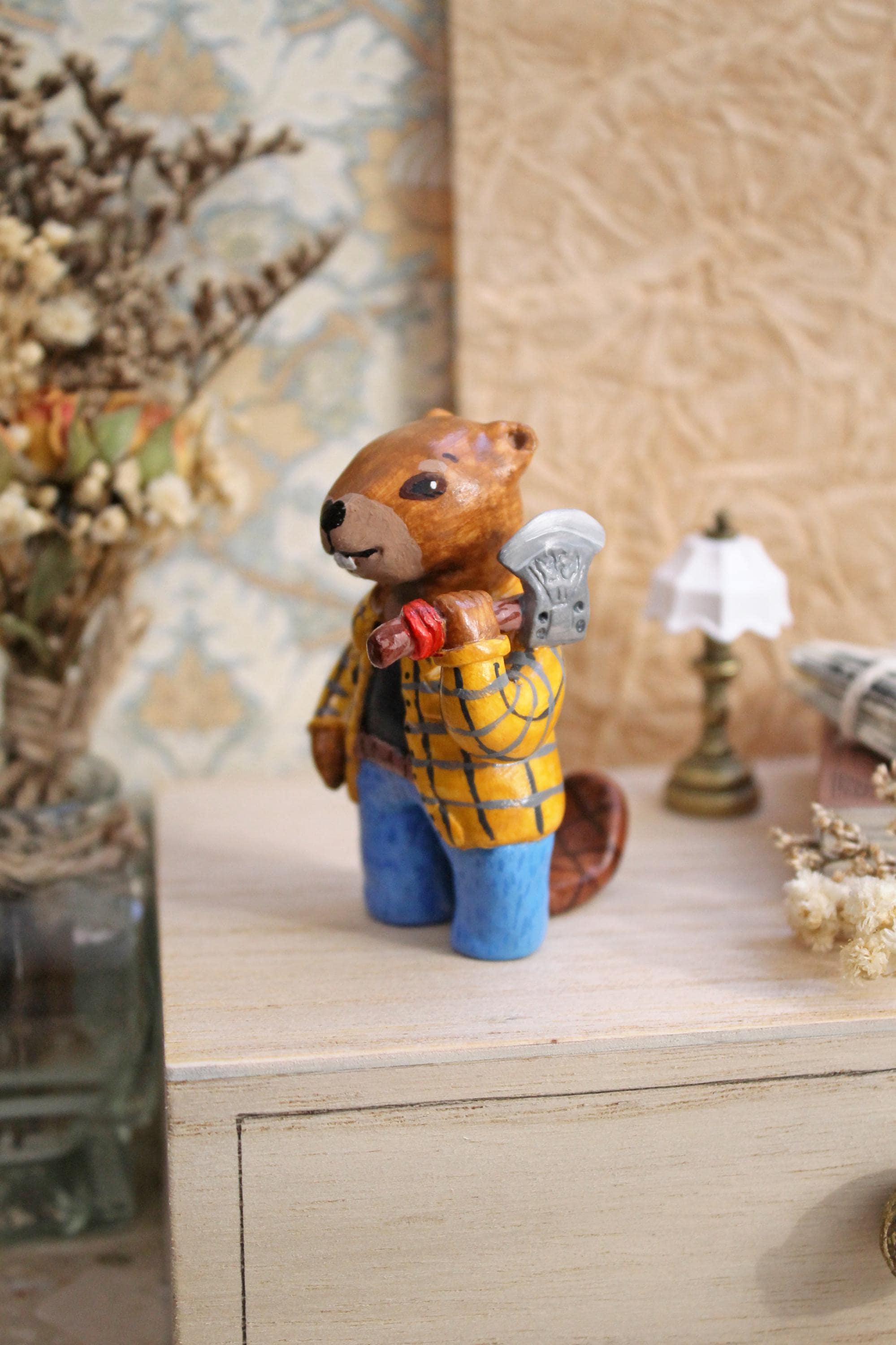 アンティーク雑貨 lumberjack Lumberjack Statue - Etsy