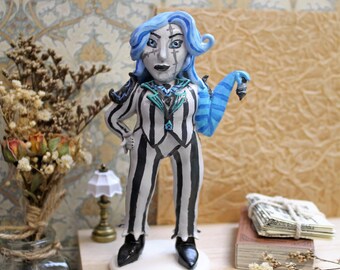 Renata Glasc, kleifiguur, handgemaakt Zaun-personagebeeldje, gamercadeau, decoratie voor de gamekamer