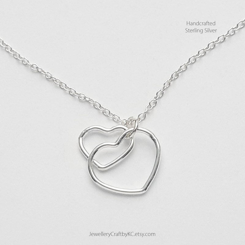 Heart Drop Necklace (925 Silver)