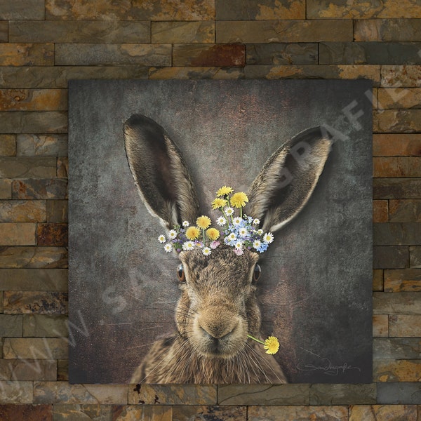 Wandbild "Hase"