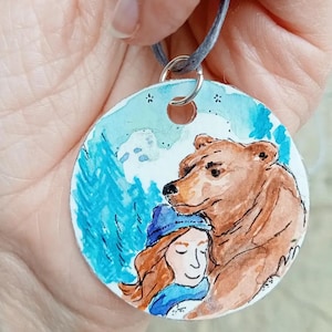 Ciondolo Ragazza e Orso
