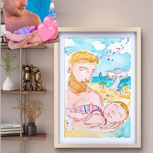 Aanpasbare handgemaakte fototekeningen - Portret - Uw foto wordt een tekening - Gepersonaliseerd cadeau