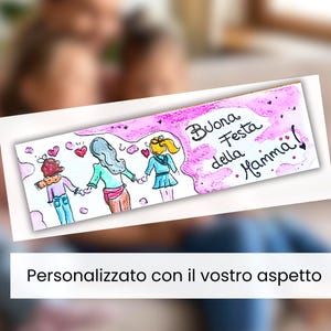 Segnalibro personalizzabile Festa della Mamma compleanno mamma regalo donna