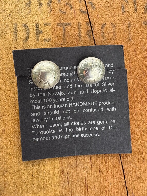 Sterling Earrings Native Made - image 6