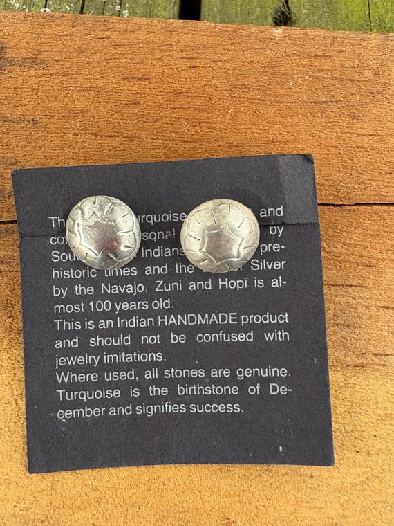Sterling Earrings Native Made - image 5