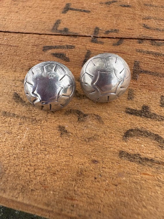 Sterling Earrings Native Made - image 2