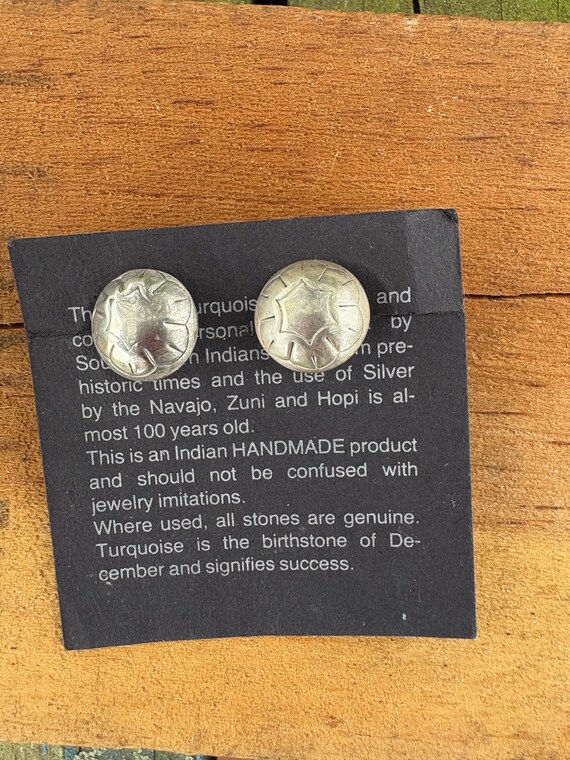 Sterling Earrings Native Made - image 4