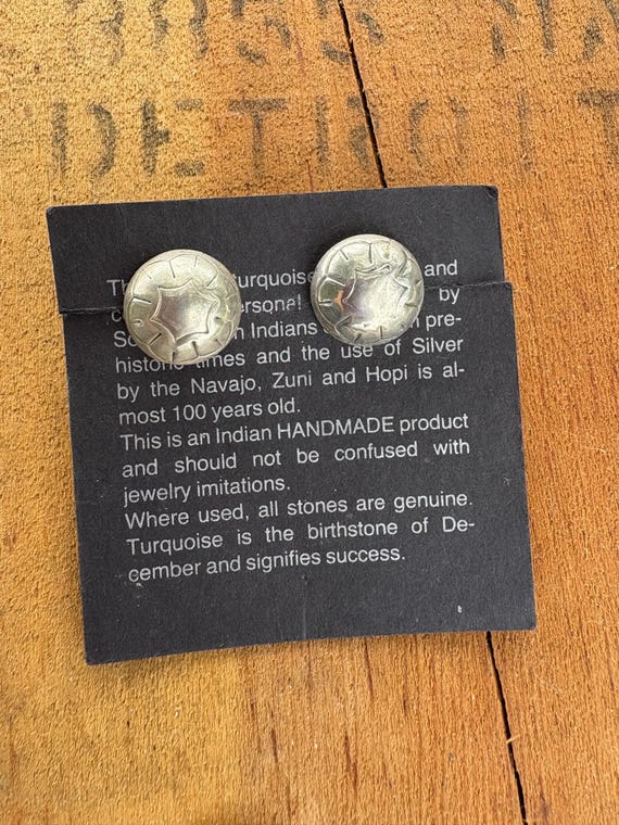 Sterling Earrings Native Made - image 7