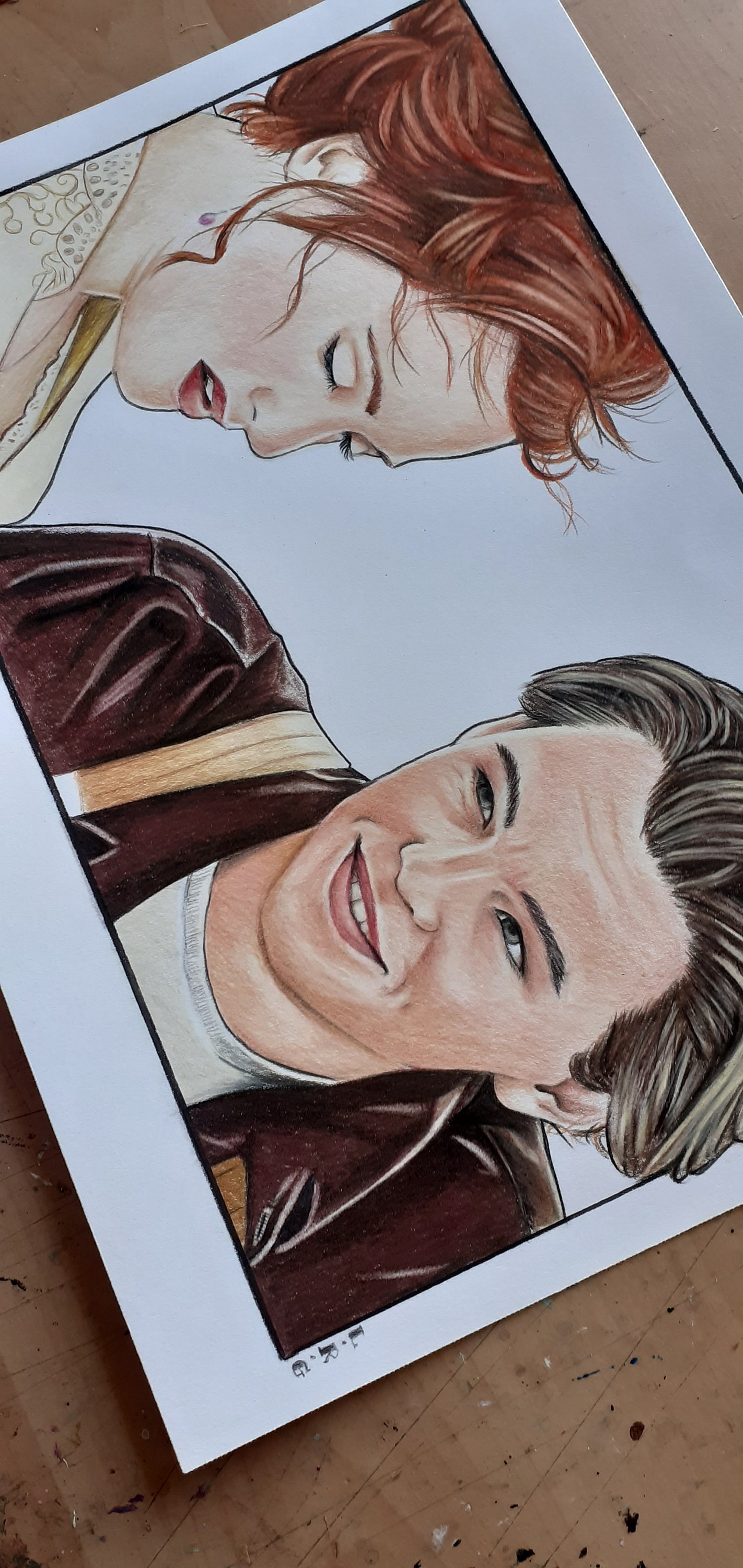 Titanic Jack Drawing Rose