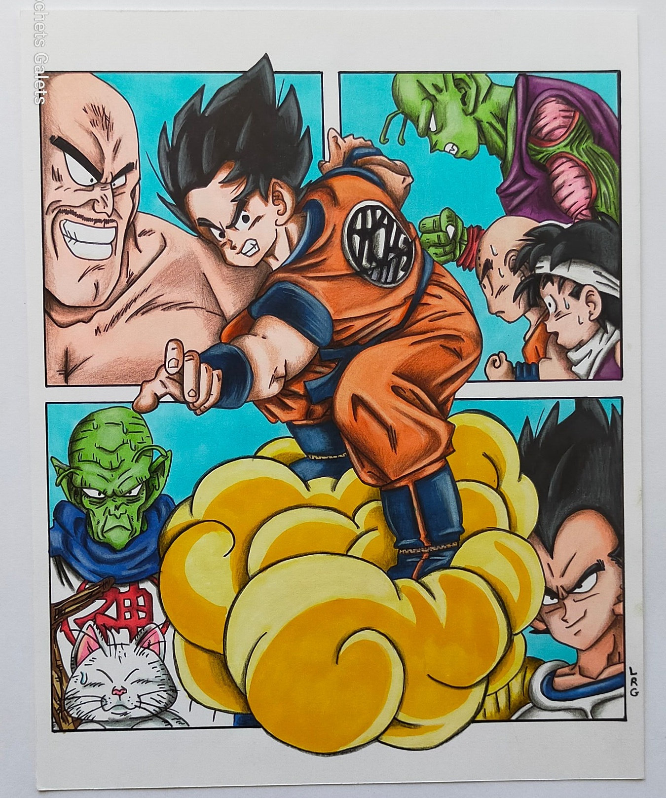 Goku SSJ2 vs Majin Vegeta SSJ2  Desenhos de anime, Tatuagens de anime,  Anime