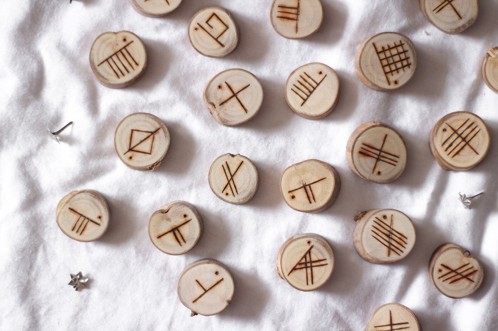 Handmade OGHAM Runes Set of 25 / Celtic Tree Alphabet / Etsy