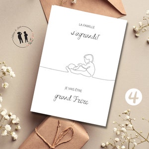 Digital card pregnancy announcement - baby birth date - file .pdf - 4