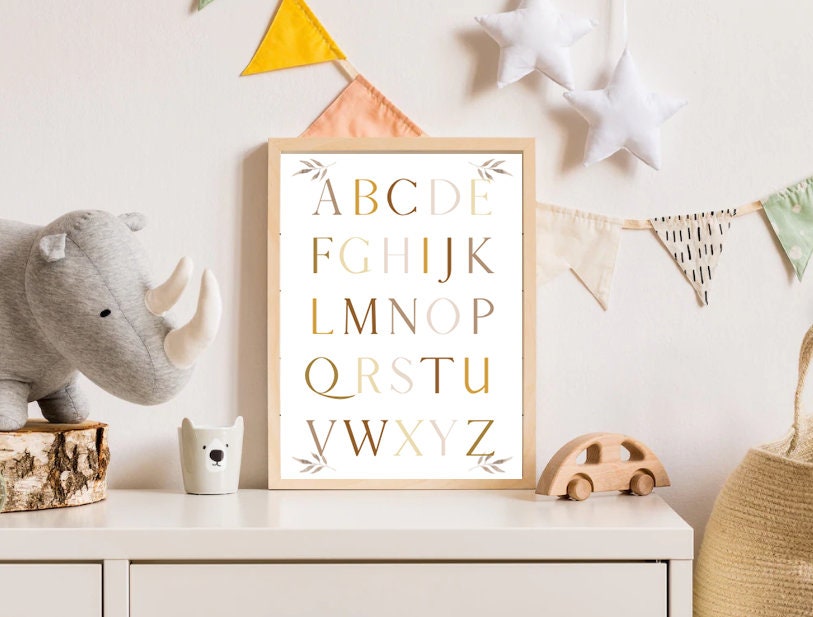 Affiche Alphabet/Abc Chambre Bébé - Enfant