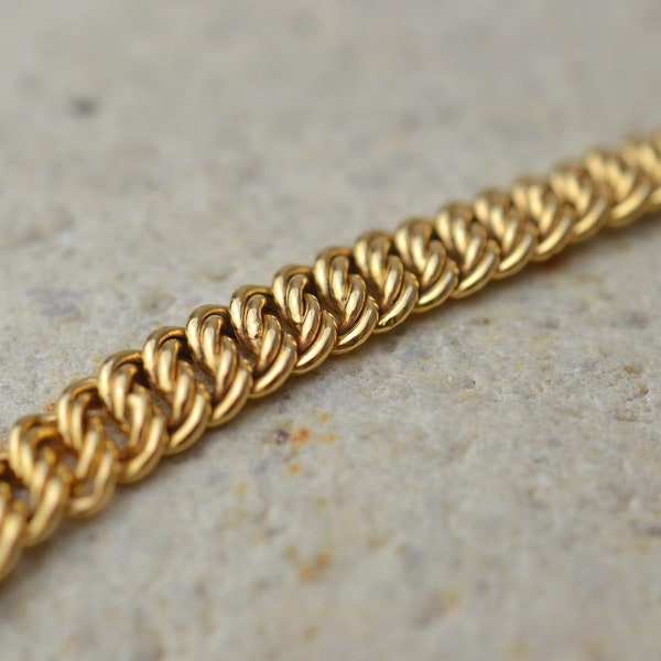 Bracelet Or maille américaine