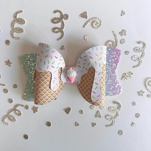 Ice Cream Bow - Pink