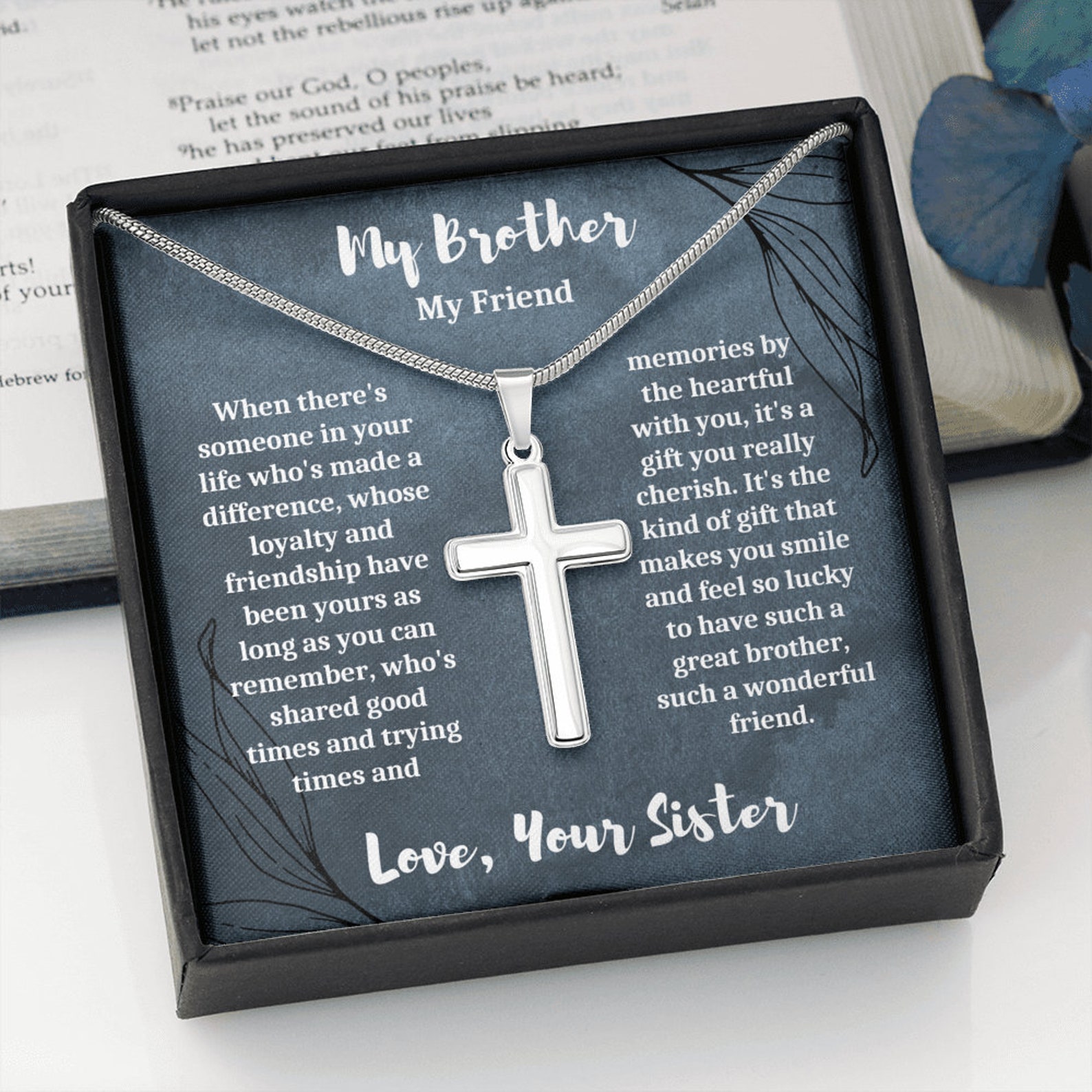 Brother Gift Necklace Gift for Elder Brother Teenage Etsy UK