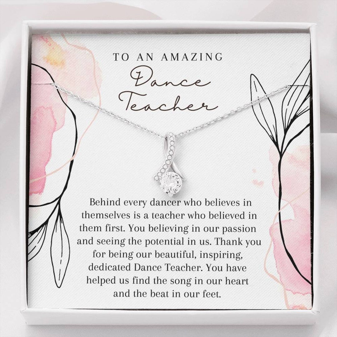Dance Teacher Gifts for Ballet Teacher Gift Jewelry With Etsy