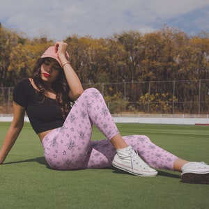 Pink Skull Leggings Pastel Gothaesthetic Clothesharajuku Etsy The aesthetic is actually quite easy to pull off and. pink skull leggings pastel