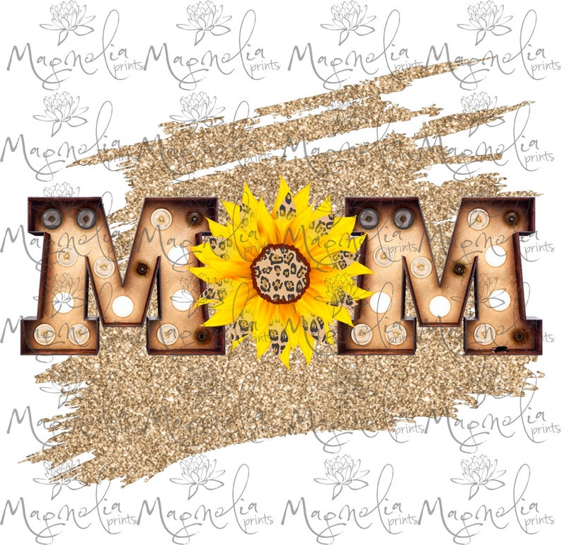 Download Mom sunflower animal print svg and png / printable file ...