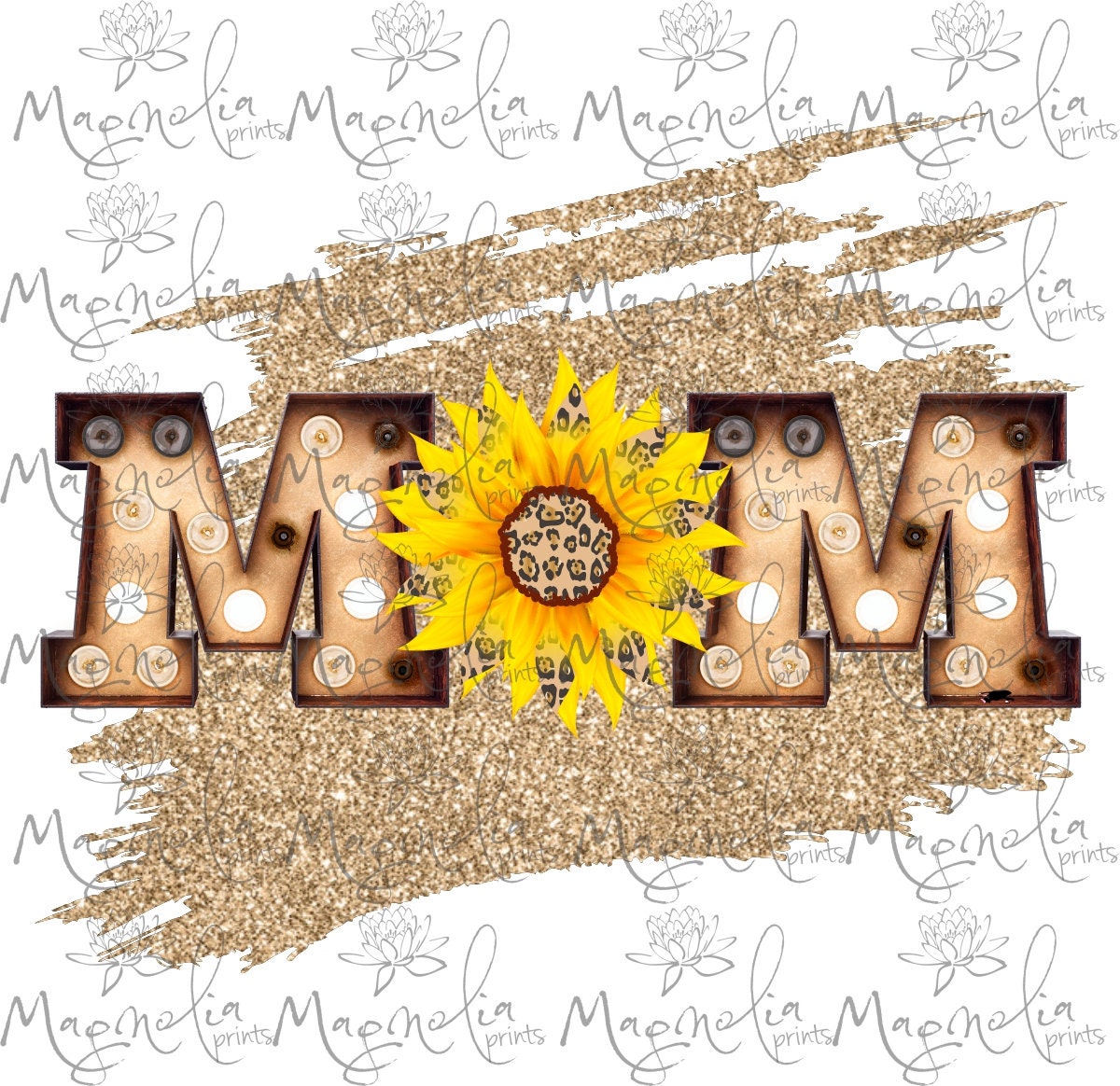 Mom sunflower animal print svg and png / printable file ...