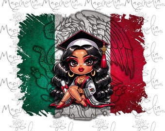 Graduada aguila bandera mexico / graduate mexican flag  / png / printable file / download file / digital art / graduation / senior 2024