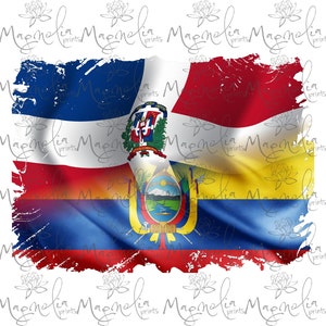 Ecuador Republica dominicana  flag   /  digital / design file download  PNG and JPG